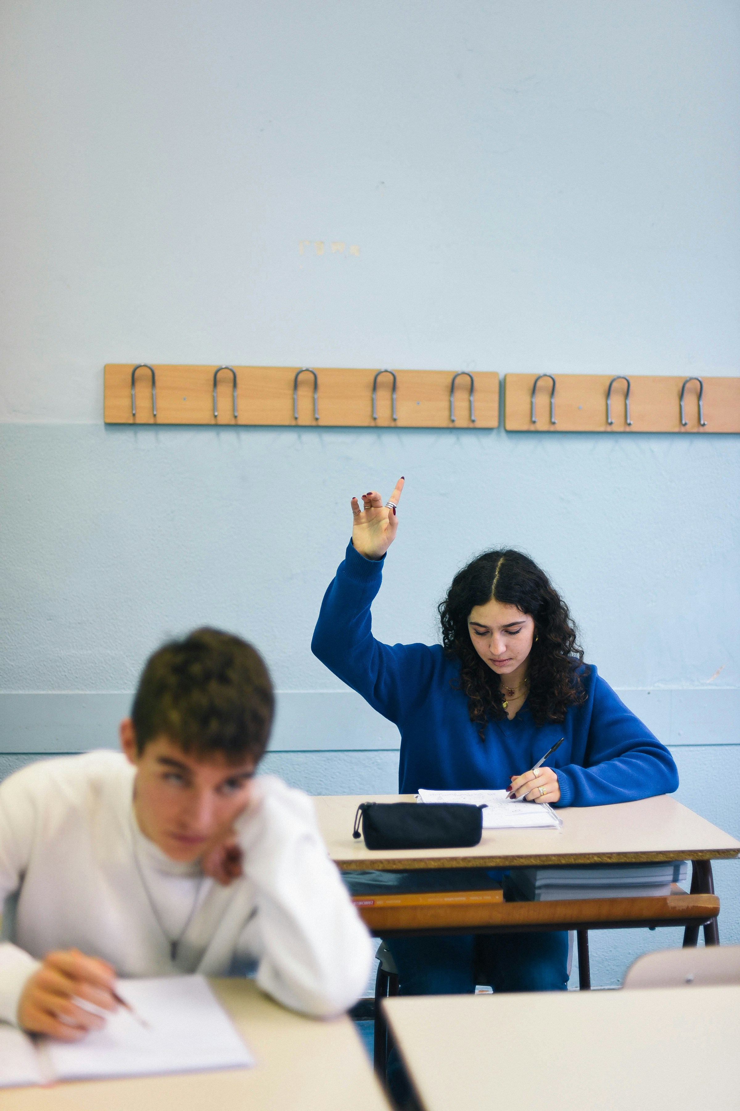Student preparing for exams