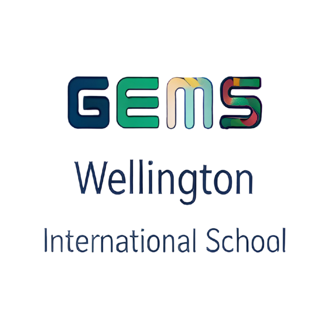 Wellington International School Dubai logo. Ustaad supports Wellington students from Year 7 through IGCSE and A-Level.